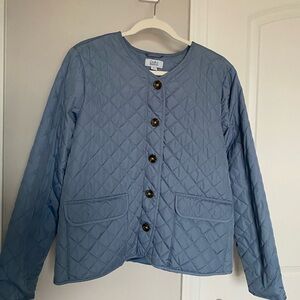 Croft & Barrow Light Blue Quilted Puffer Jacket